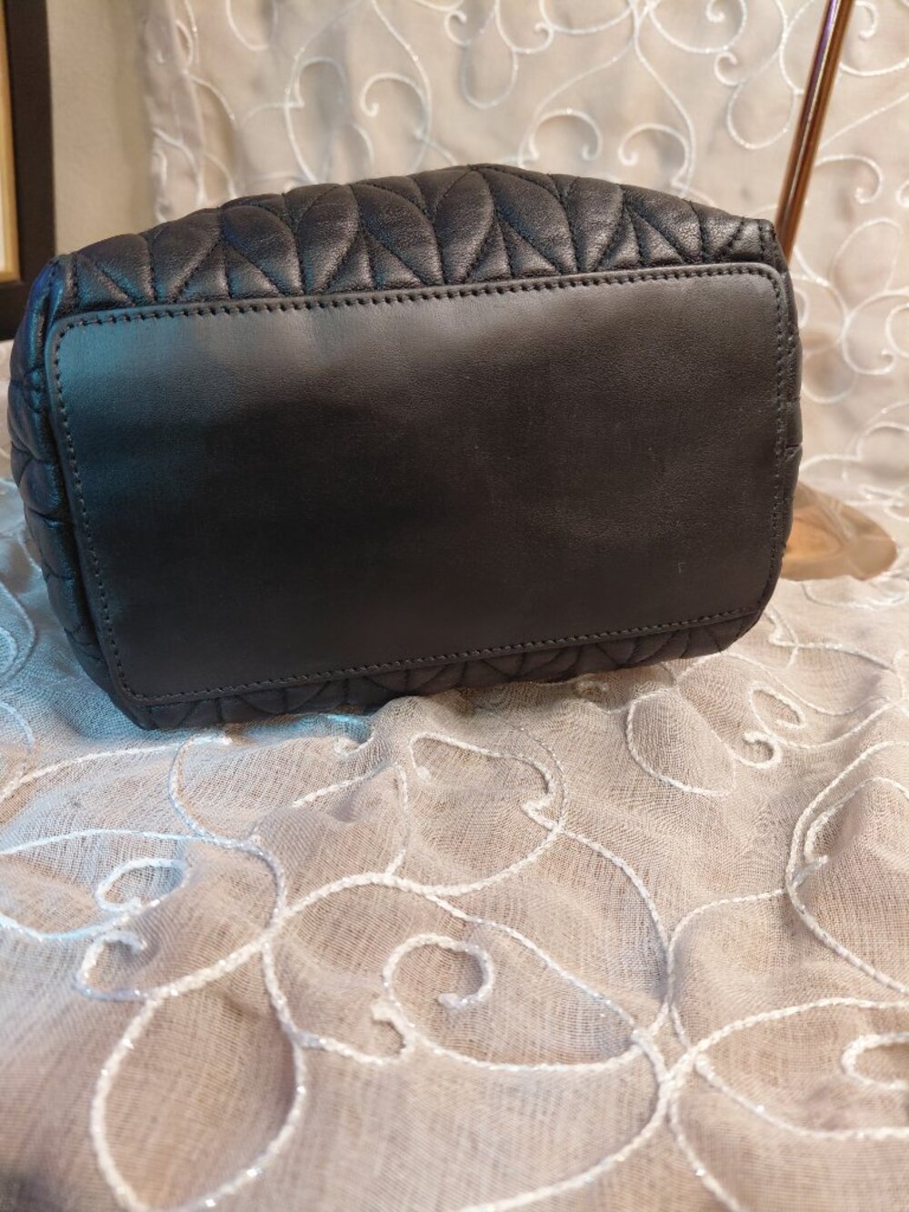 Vintage Gucci black quilted leather matelassé mini tote shoulder bag - Picture 6 of 12